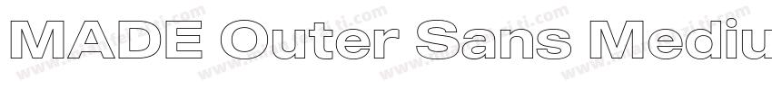 MADE Outer Sans Medium Future History D字体转换